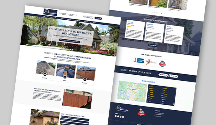 Rhino Home Care website design