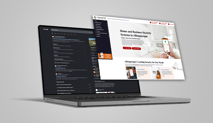 SEO focused on Thompson Security website